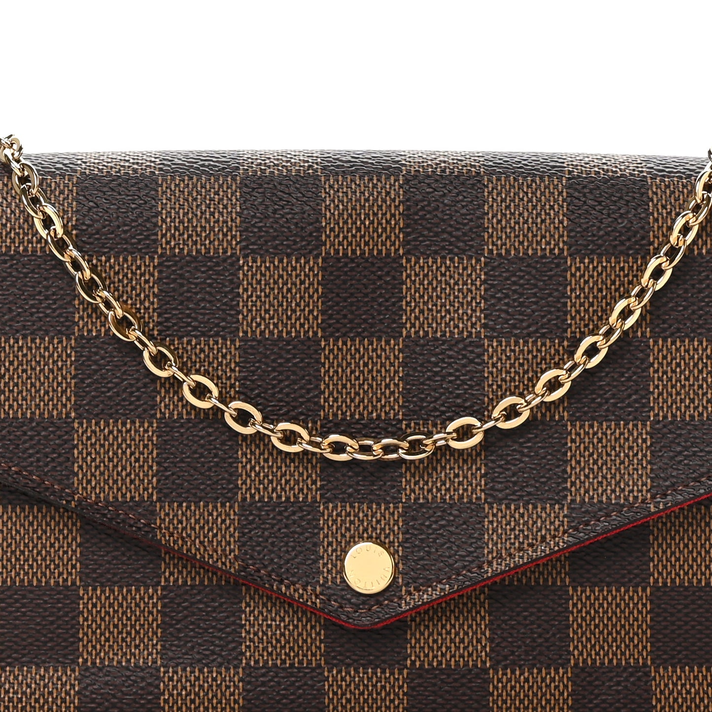Damier Ebene Pochette Felicie Chain Wallet