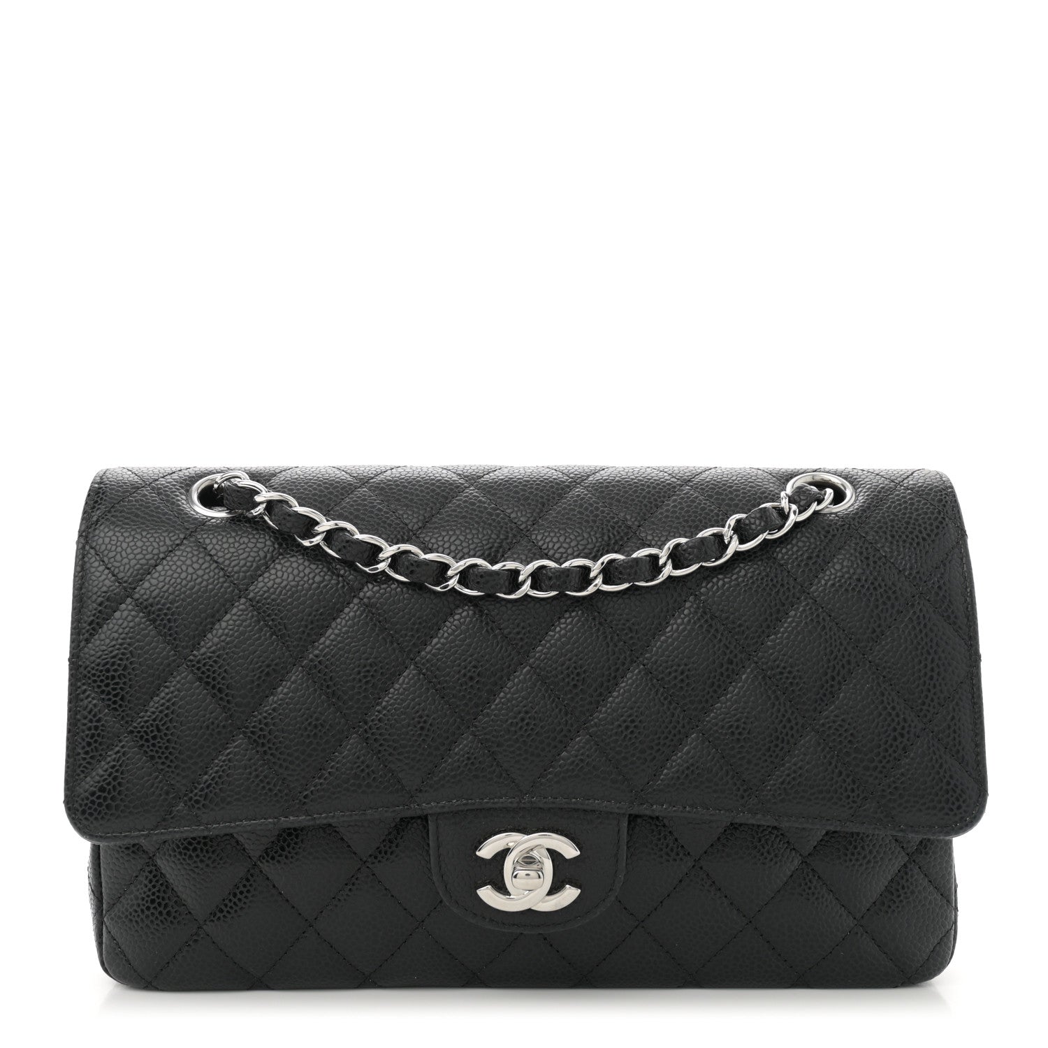 Chanel Caviar Quilted Medium Double Flap Black 1 of 10
