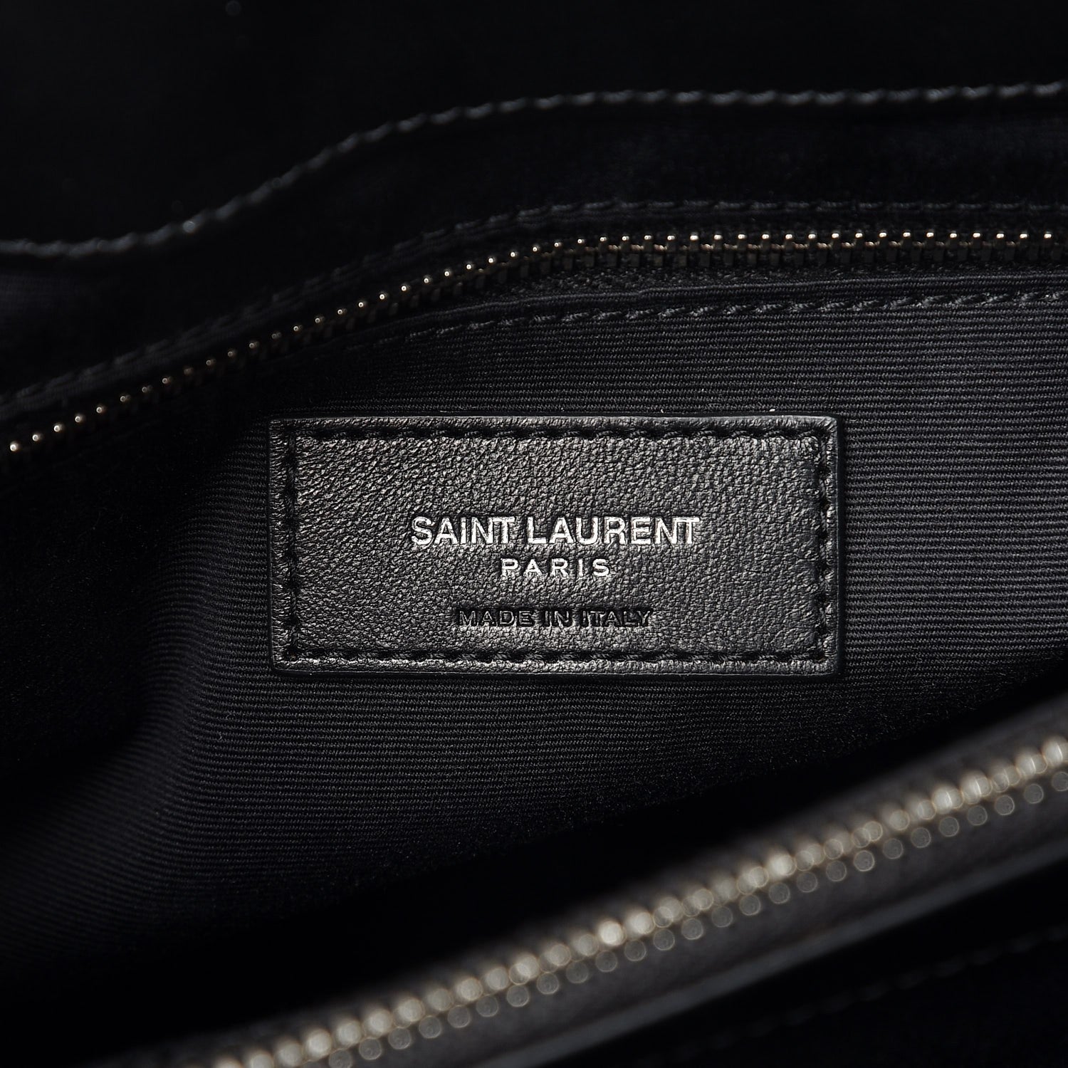 Saint Laurent Calfskin Y Quilted Monogram Medium Loulou Chain Satchel Black 7 of 9