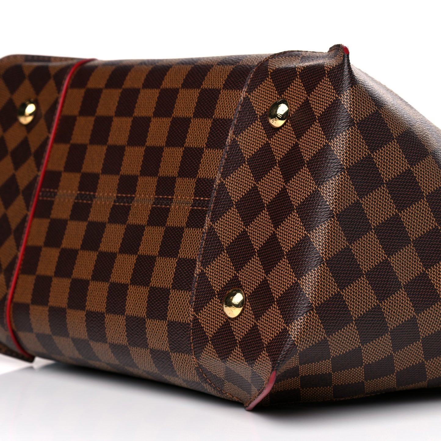 Damier Ebene Caissa Tote MM Cherry