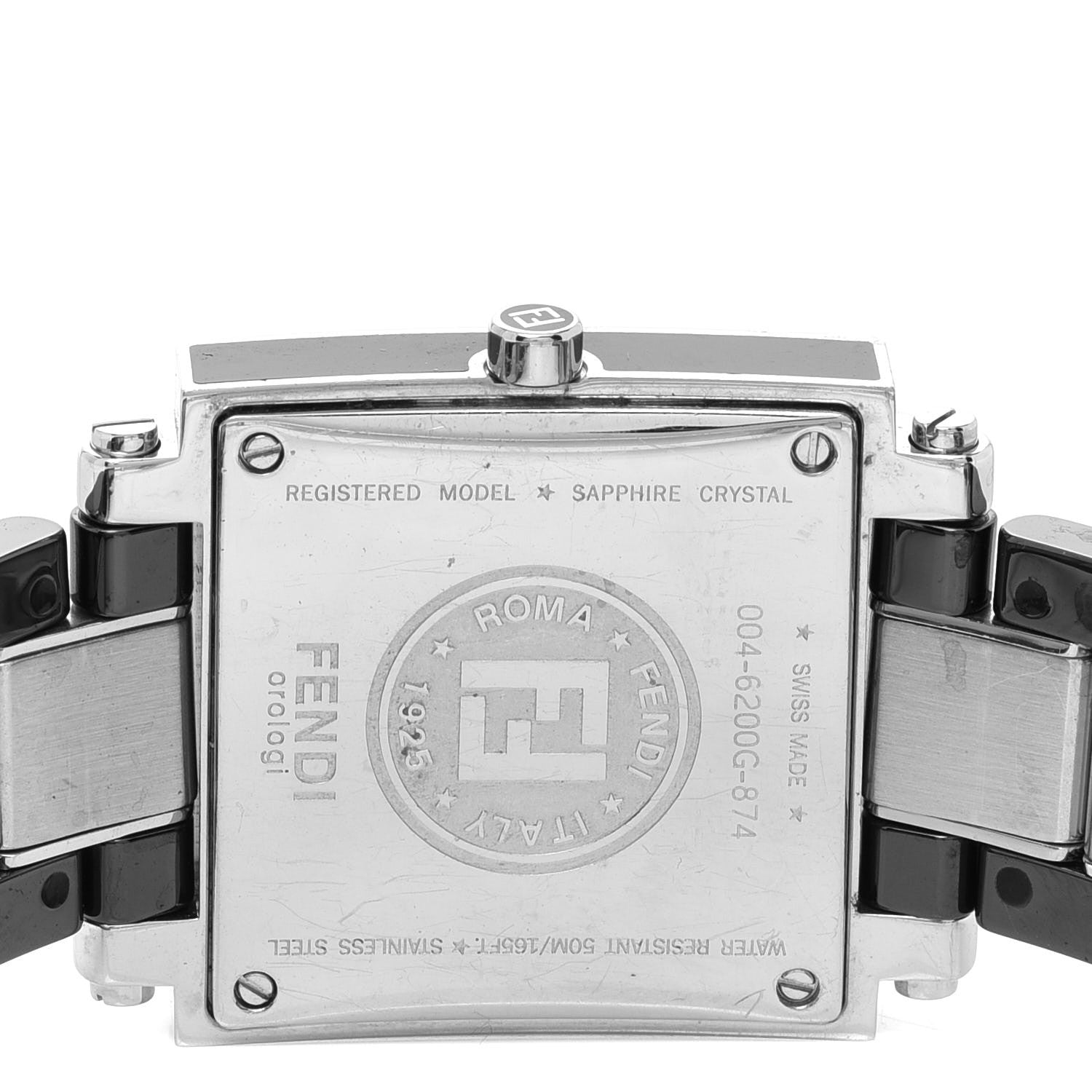 Fendi Stainless Steel Ceramic 30mm Orologi Quartz Watch Black 4 of 5