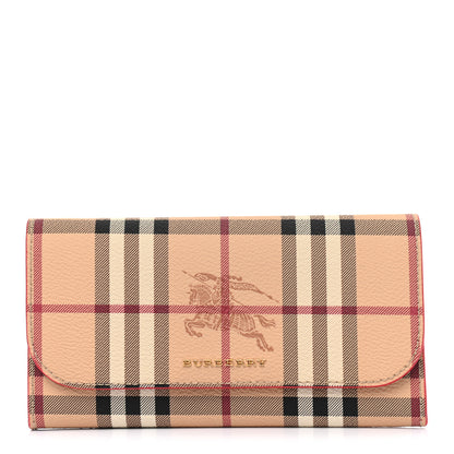 Burberry Haymarket Check Halton Wallet Red 1 of 8