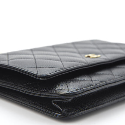 Chanel Caviar Quilted Wallet On Chain WOC Black 5 of 11
