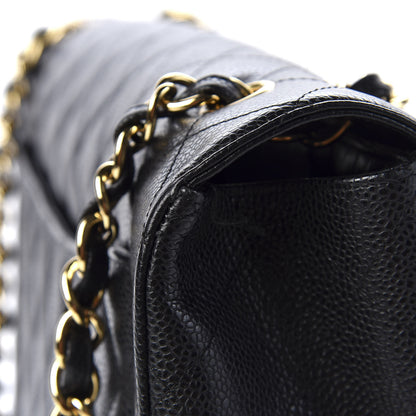 Chanel Caviar Quilted Maxi Single Flap Black 8 of 12