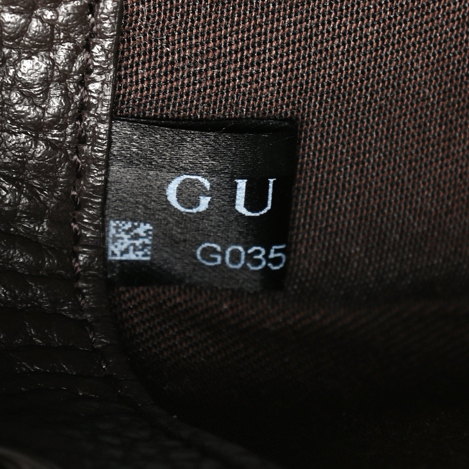 Gucci Monogram Dollar Calfskin O Drawstring Backpack Beige Ebony Testa di Moro Dark Chocolate 7 of 10