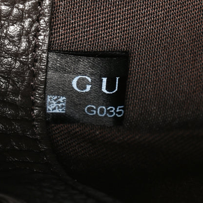 Gucci Monogram Dollar Calfskin O Drawstring Backpack Beige Ebony Testa di Moro Dark Chocolate 7 of 10