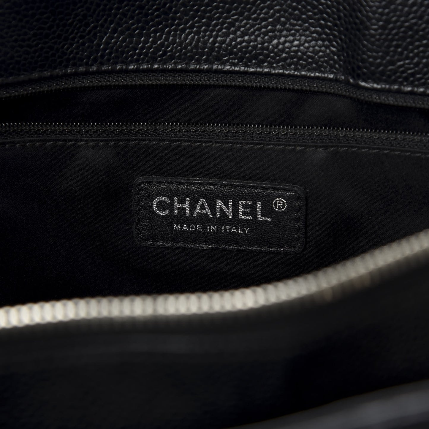 Caviar Quilted Grand Shopping Tote GST Black