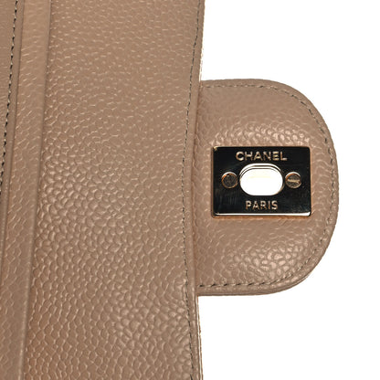 Chanel Caviar Quilted Medium Double Flap Beige 9 of 12