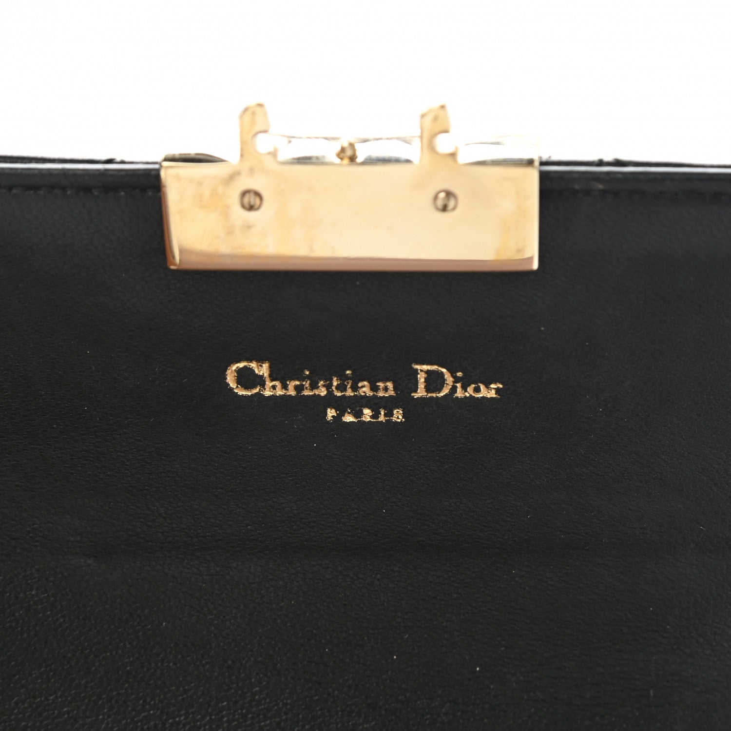 Christian Dior Lambskin Cannage Miss Dior Promenade Compact Wallet Black 6 of 8