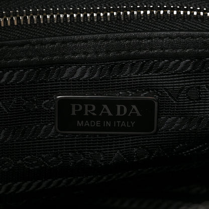 Prada Satin Crystal Mini Galleria Double Zip Tote Metal 5 of 5