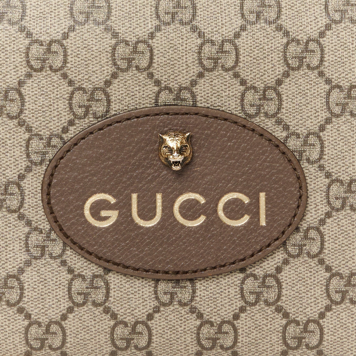 Gucci GG Supreme Monogram Web Neo Vintage Shoulder Bag Beige New Acero Crop 9 of 14