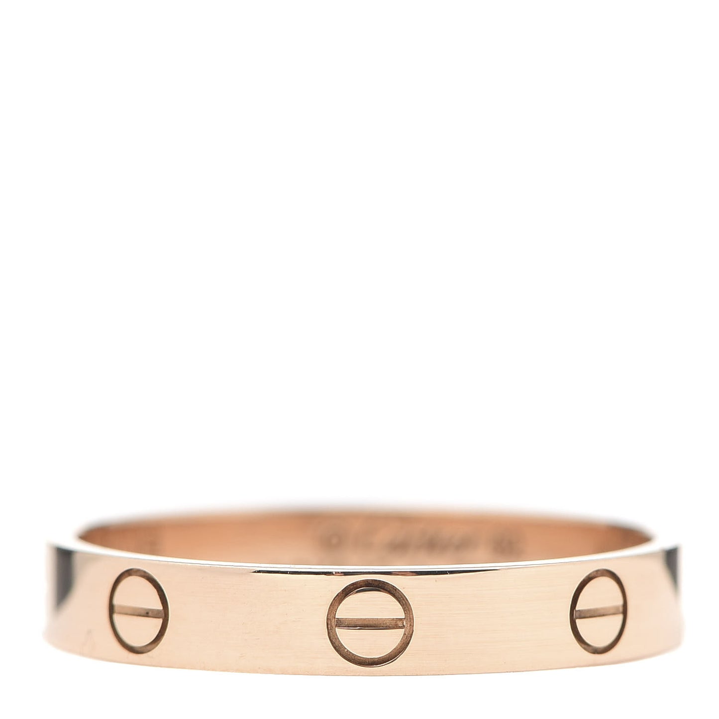 18K Pink Gold 3.5mm LOVE Wedding Band Ring 62 10