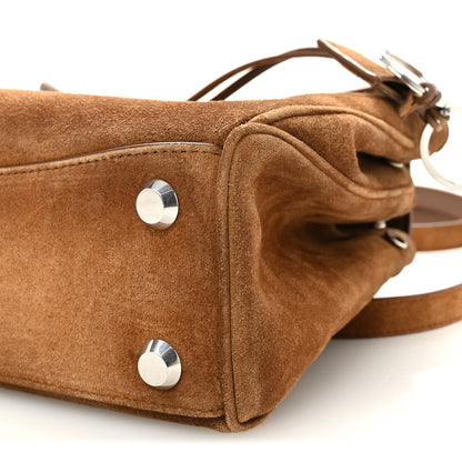 Balenciaga Waxed Suede Small Rodeo Top Handle Handbag Camel 9 of 9