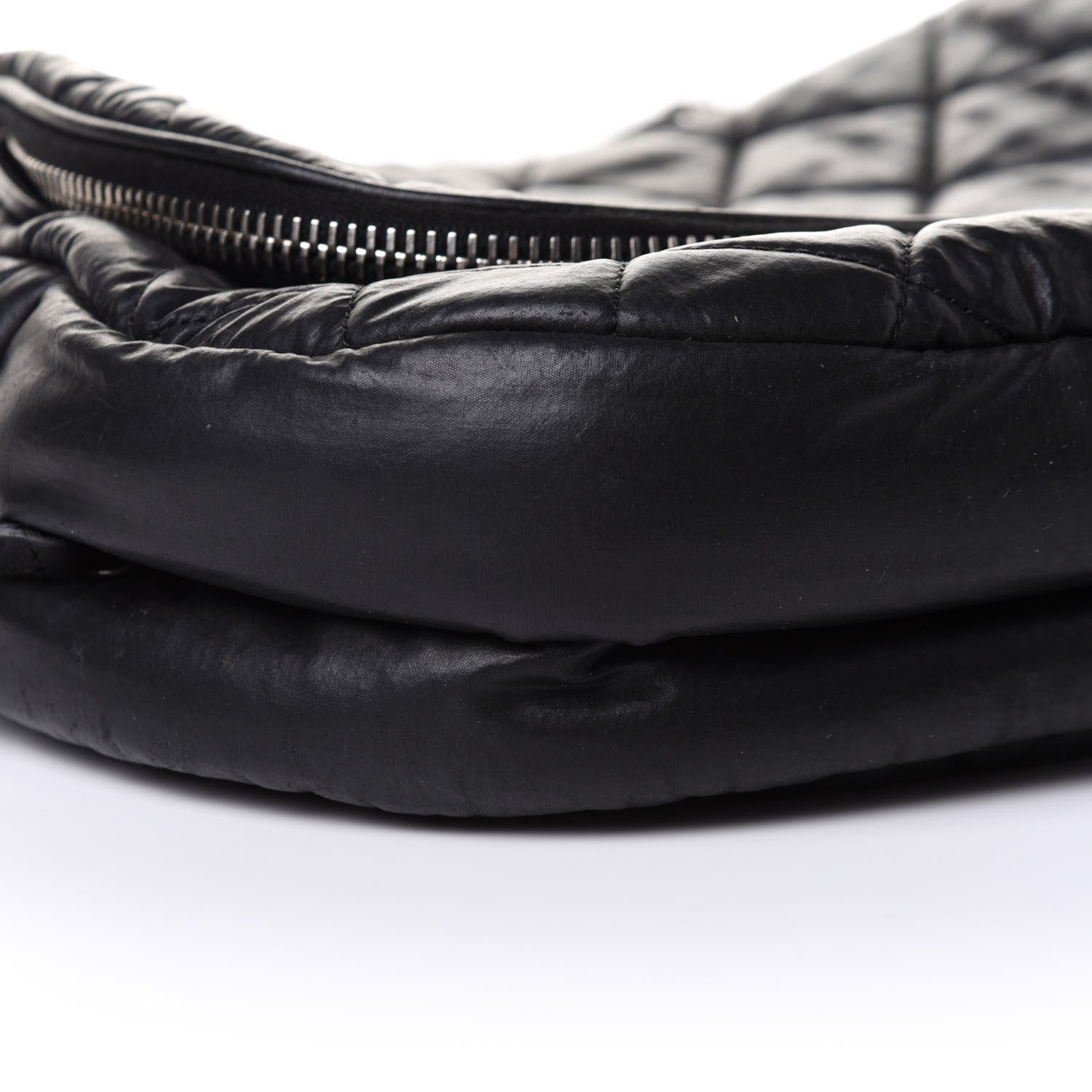 Chanel Coated Canvas Quilted Expandable Messenger Black 9 of 10