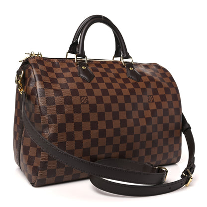 Louis Vuitton Damier Ebene Speedy Bandouliere 35 3 of 9