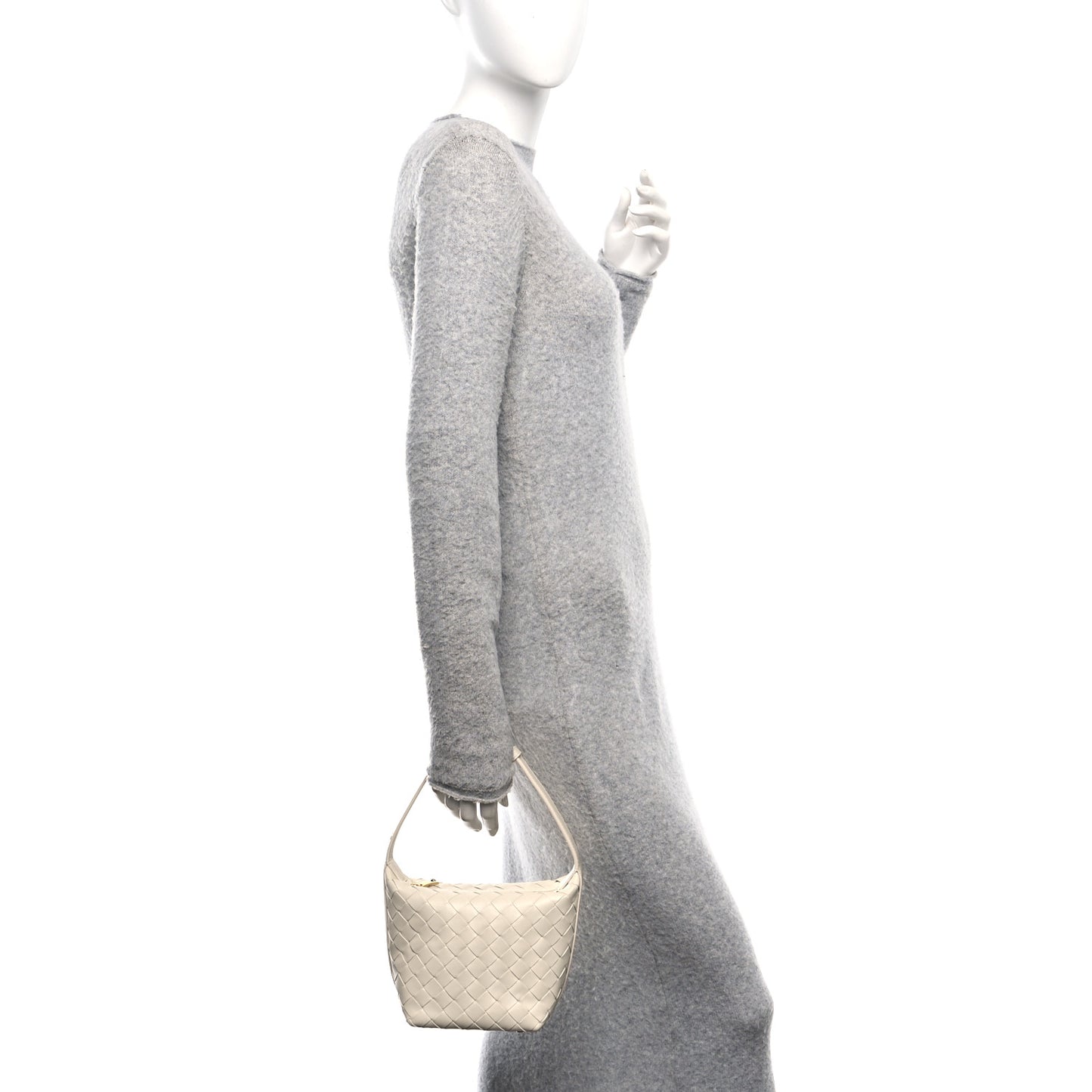 Calfskin Nappa Intrecciato Candy Wallace Sea Salt