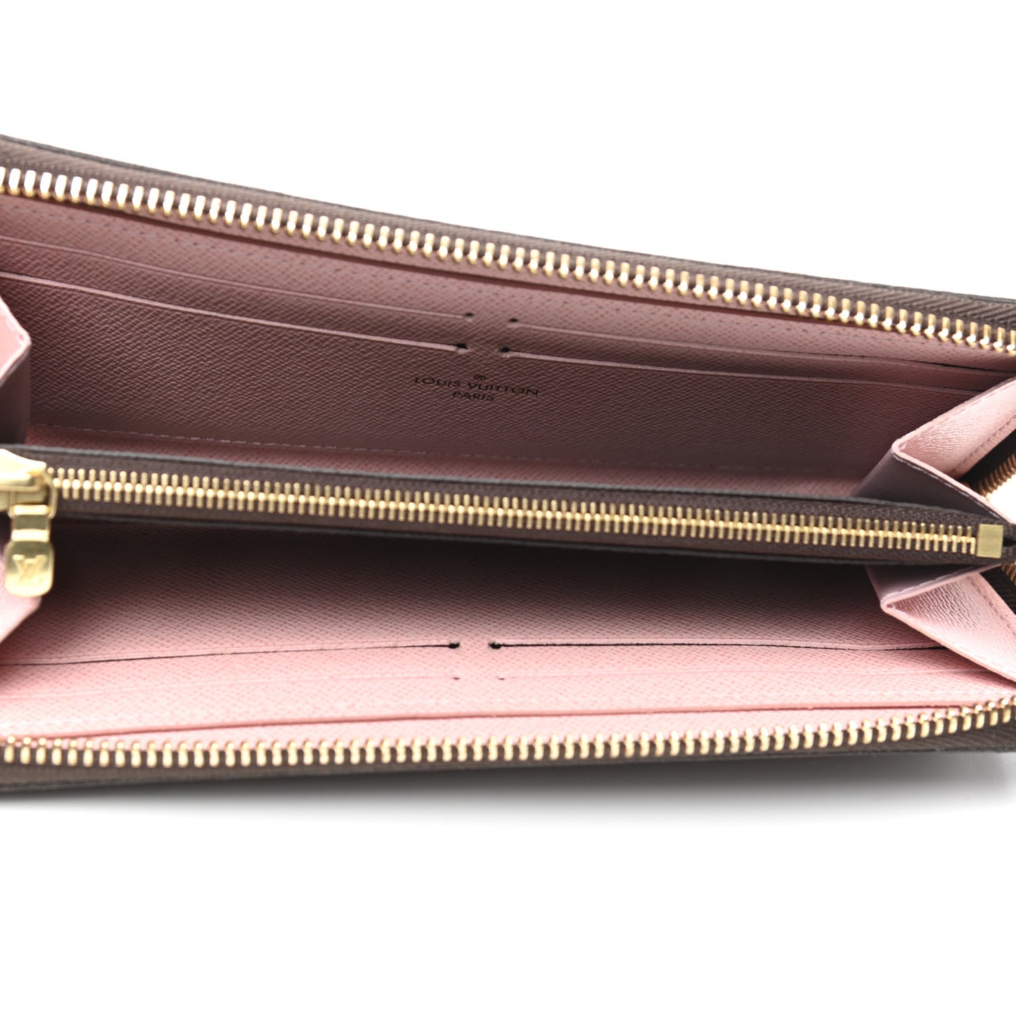 Monogram Clemence Wallet Rose Ballerine