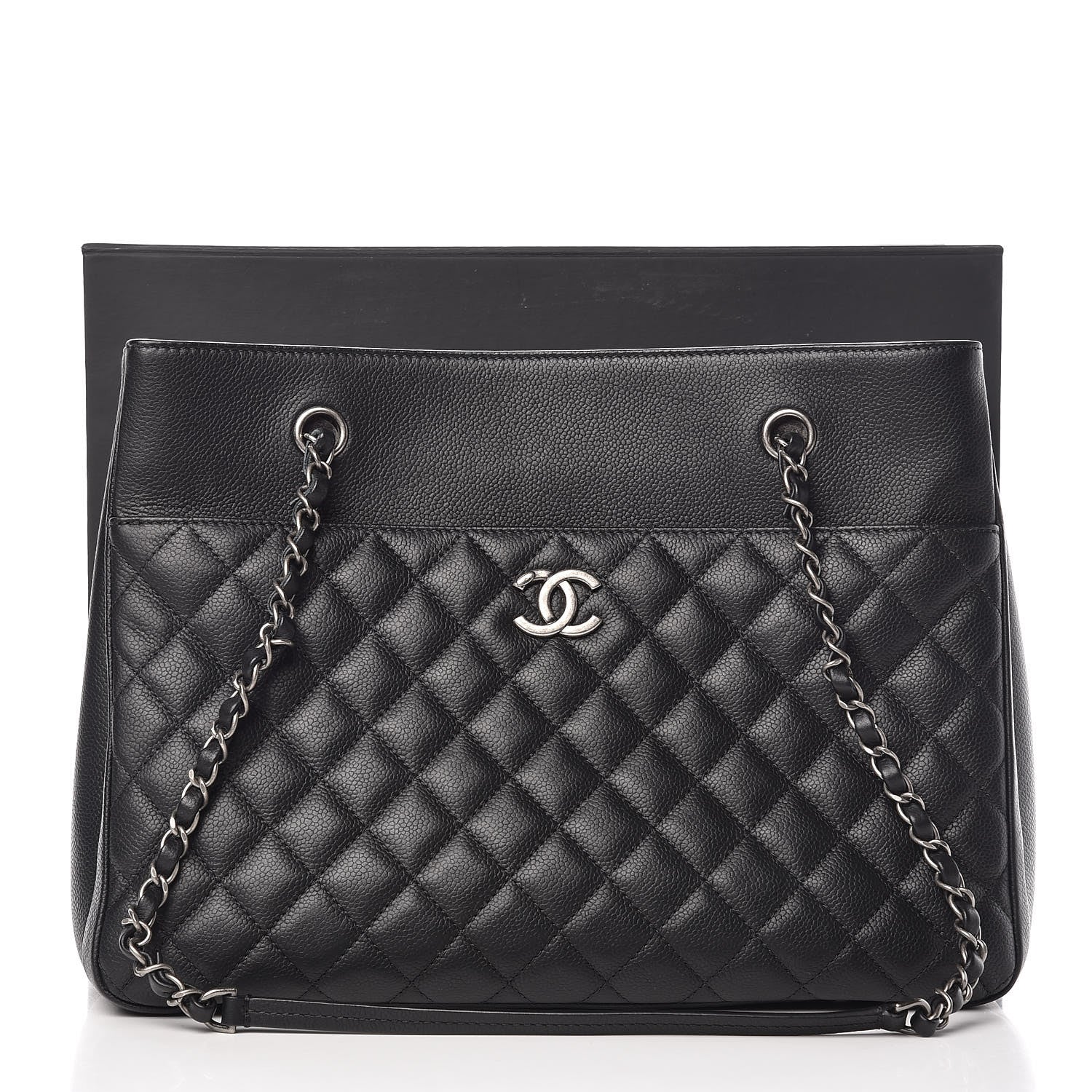 Chanel Caviar Quilted Urban Companion Shopping Tote Black 14 of 14
