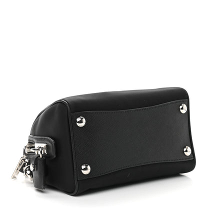 Prada Nylon Saffiano Re-Edition 2005 Top Handle Crossbody Bag Black 4 of 8