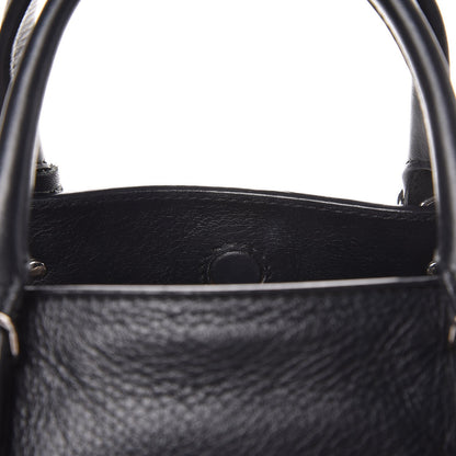 Balenciaga Grained Calfskin Papier Mini A4 Zip Around Tote Black 9 of 15