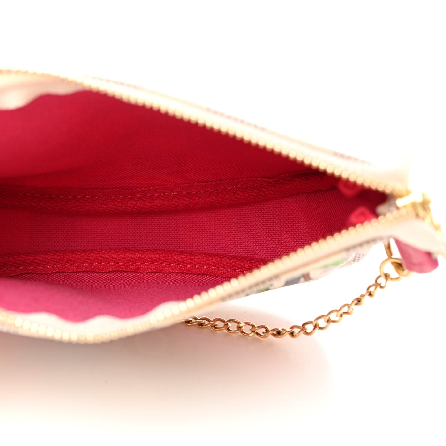 Damier Azur 2021 Christmas Animation Hollywood Mini Pochette Accessories Fuchsia