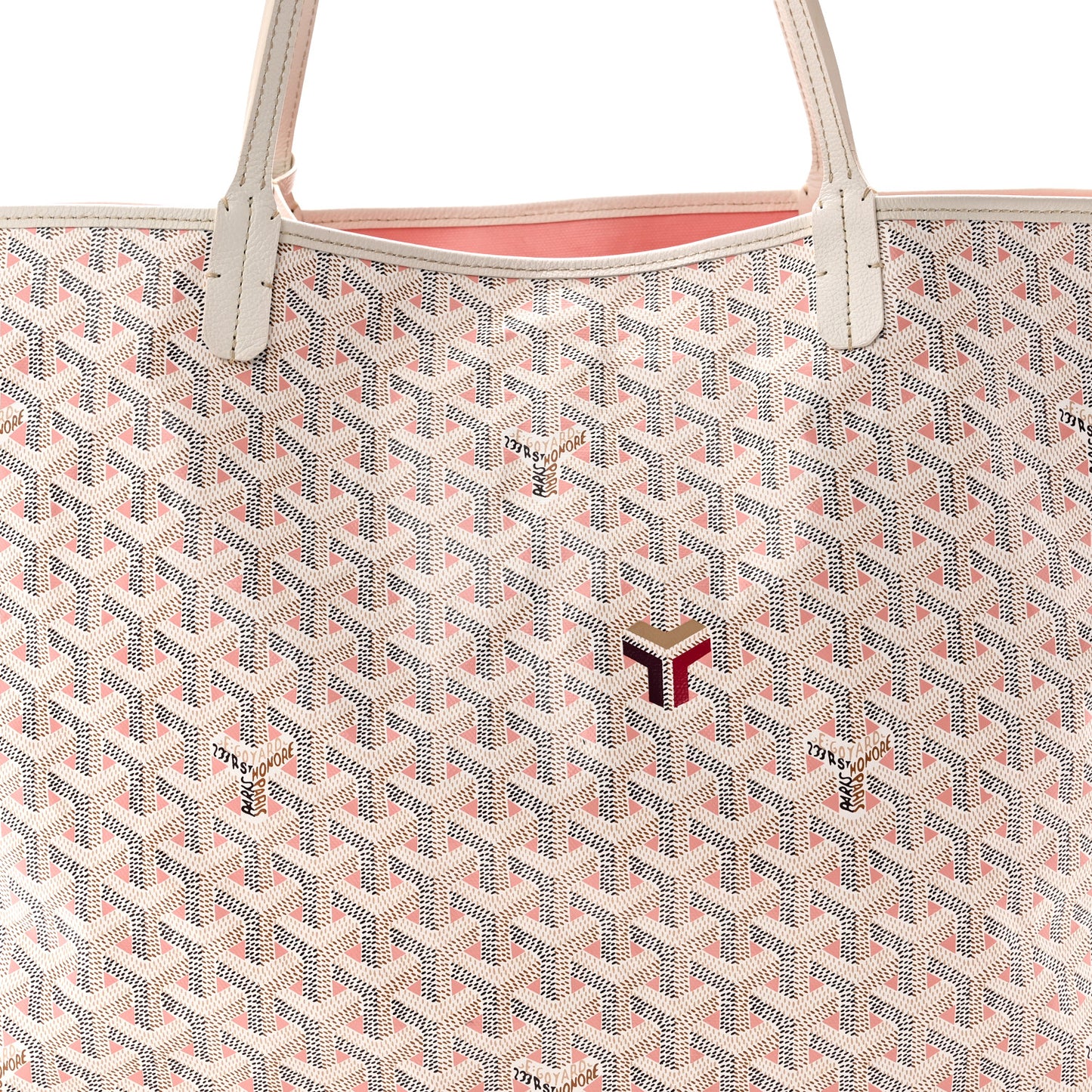 Goyardine Saint Louis Claire Voie GM White Pink