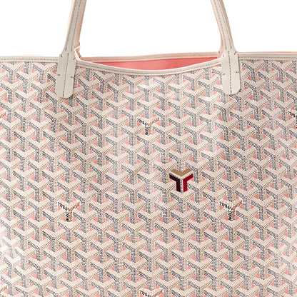 Goyard Goyardine Saint Louis Claire Voie GM White Pink 9 of 12