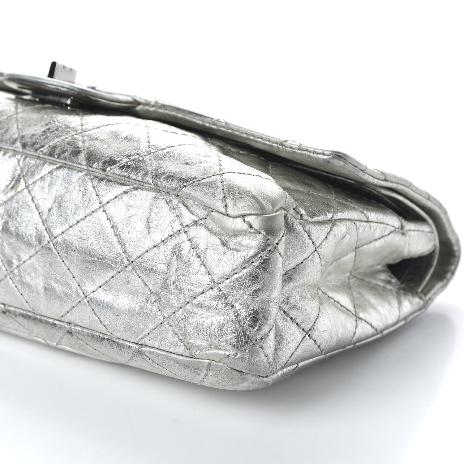 Chanel Metallic Aged Calfskin Quilted 2.55 Reissue 226 Flap Silver 7 of 11