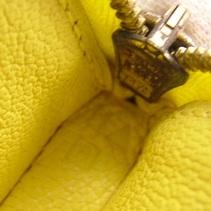 Hermes Chevre Lemon Coin Purse Yellow 7 of 8