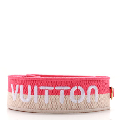 Louis Vuitton Jacquard Logo Shoulder Strap Pink 2 of 5
