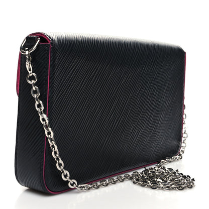 Louis Vuitton Epi Pochette Felicie Black Hot Pink 4 of 13