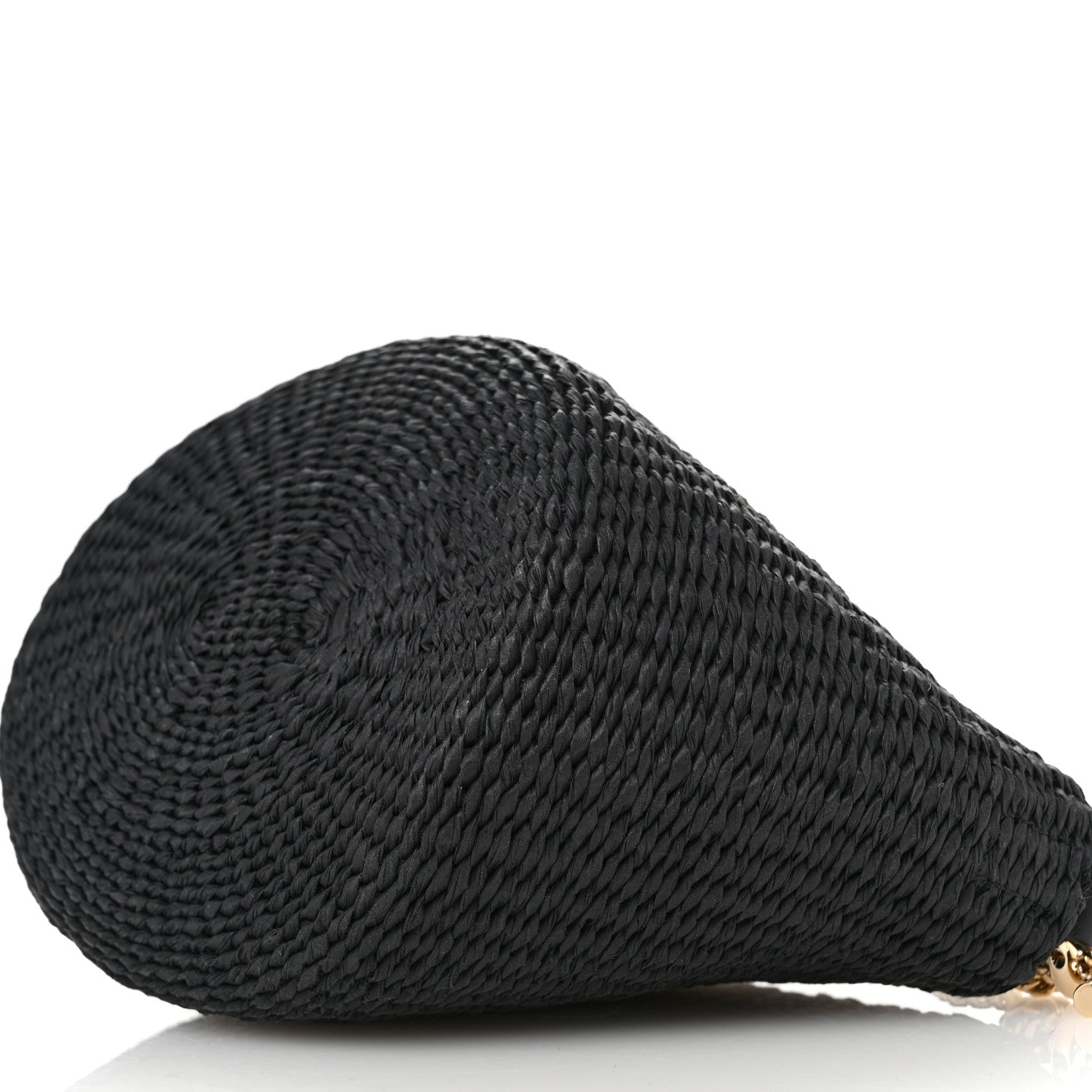 Chloe X MIFUKO Raffia Calfskin Mini Chain Basket Black 9 of 9