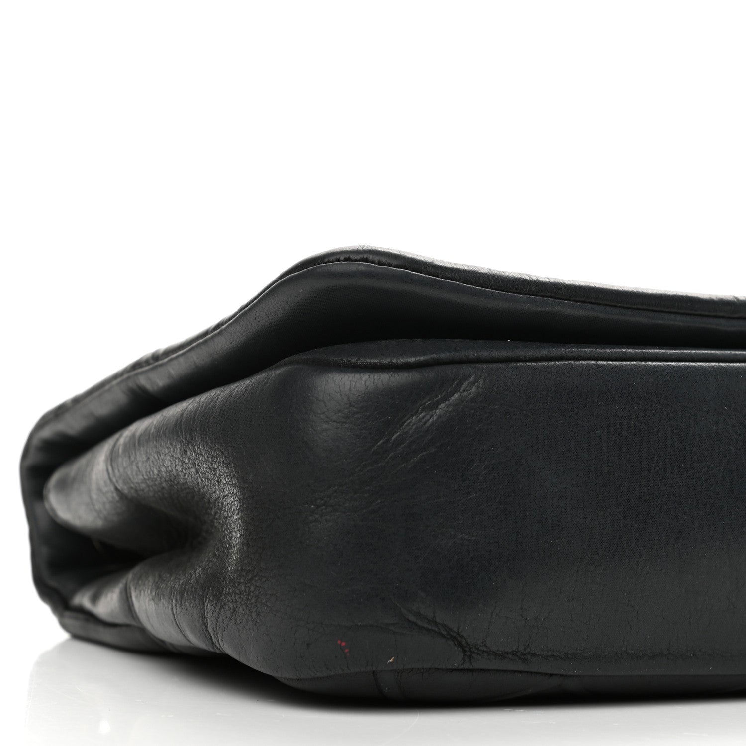 Chanel Lambskin Diamond Stitched CC Flap Shoulder Bag Black 9 of 11