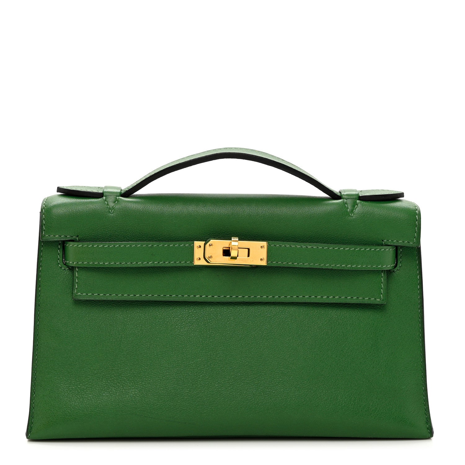Hermes Swift Kelly Pochette Clutch Vert Bengale 1 of 6
