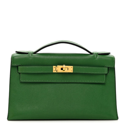Hermes Swift Kelly Pochette Clutch Vert Bengale 1 of 6