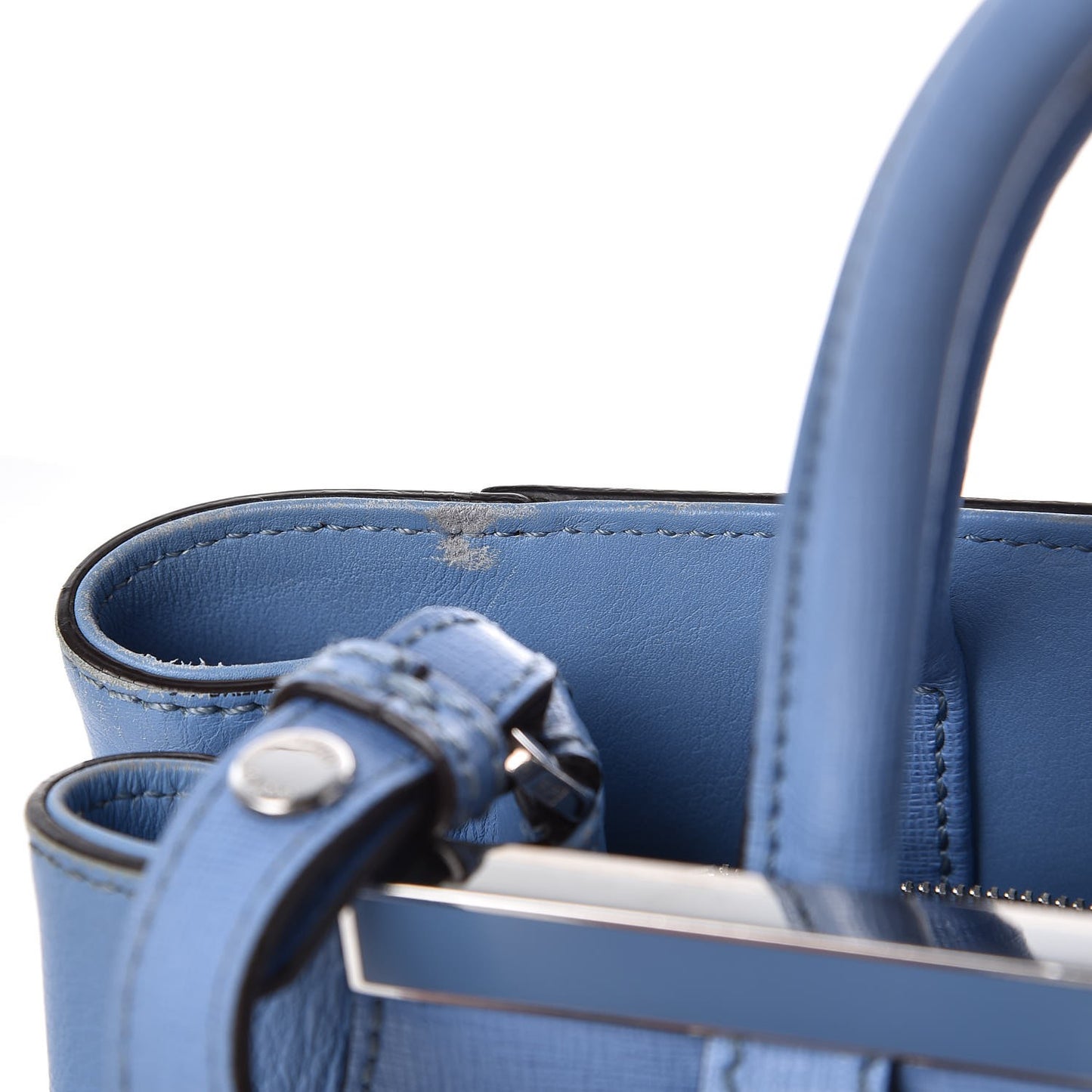 Vitello Elite Flamingo Petite 2Jours Tote Azzurro Nebula