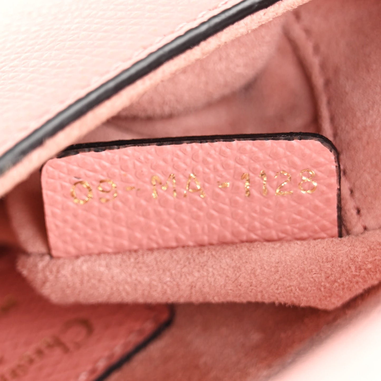 Grained Calfskin Mini Saddle Bag Pink