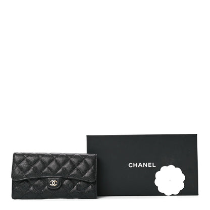 Chanel Caviar Quilted Large Flap Wallet Black 13 of 13