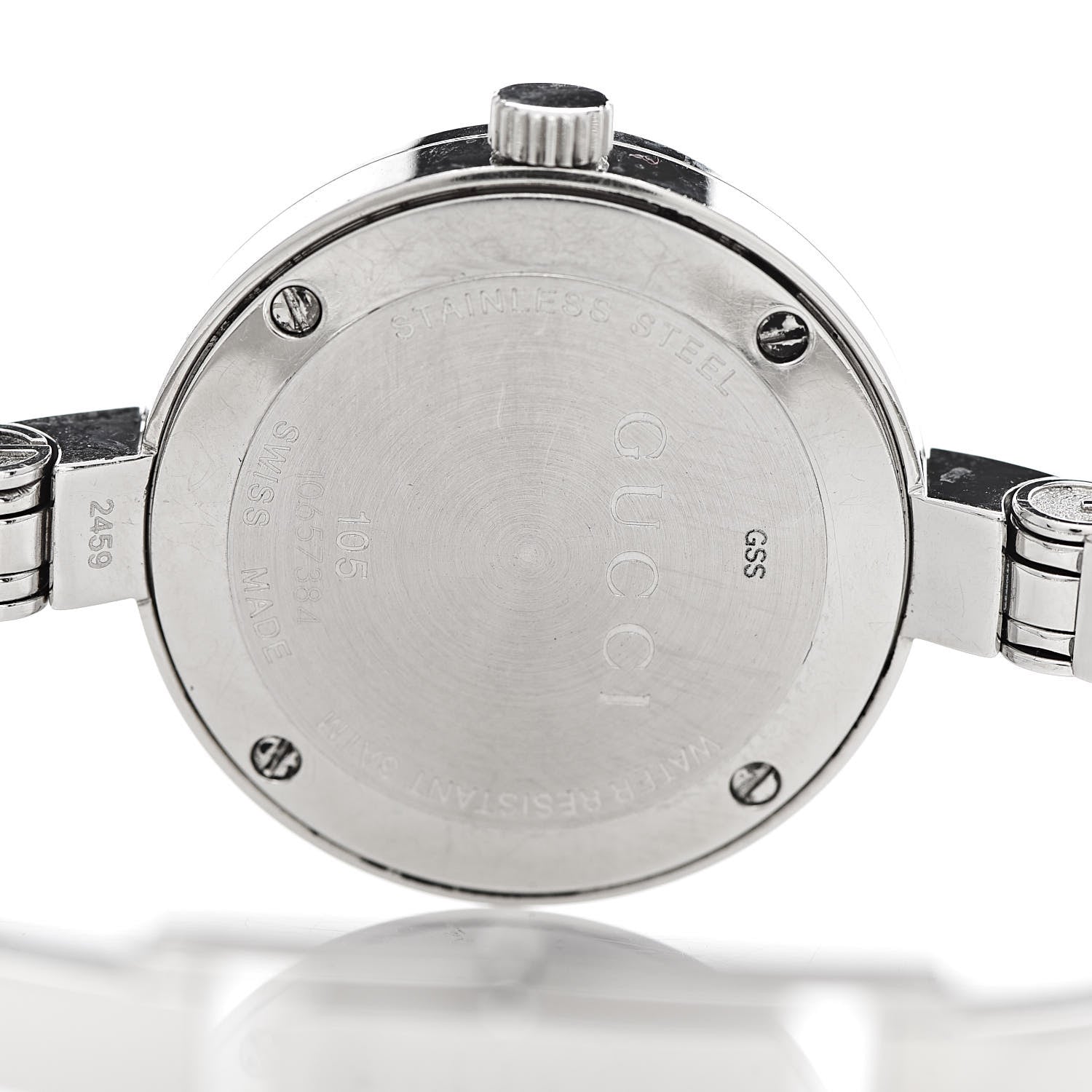 Gucci Stainless Steel Diamond 25mm 105 Series Floral Quartz Watch 5 of 5