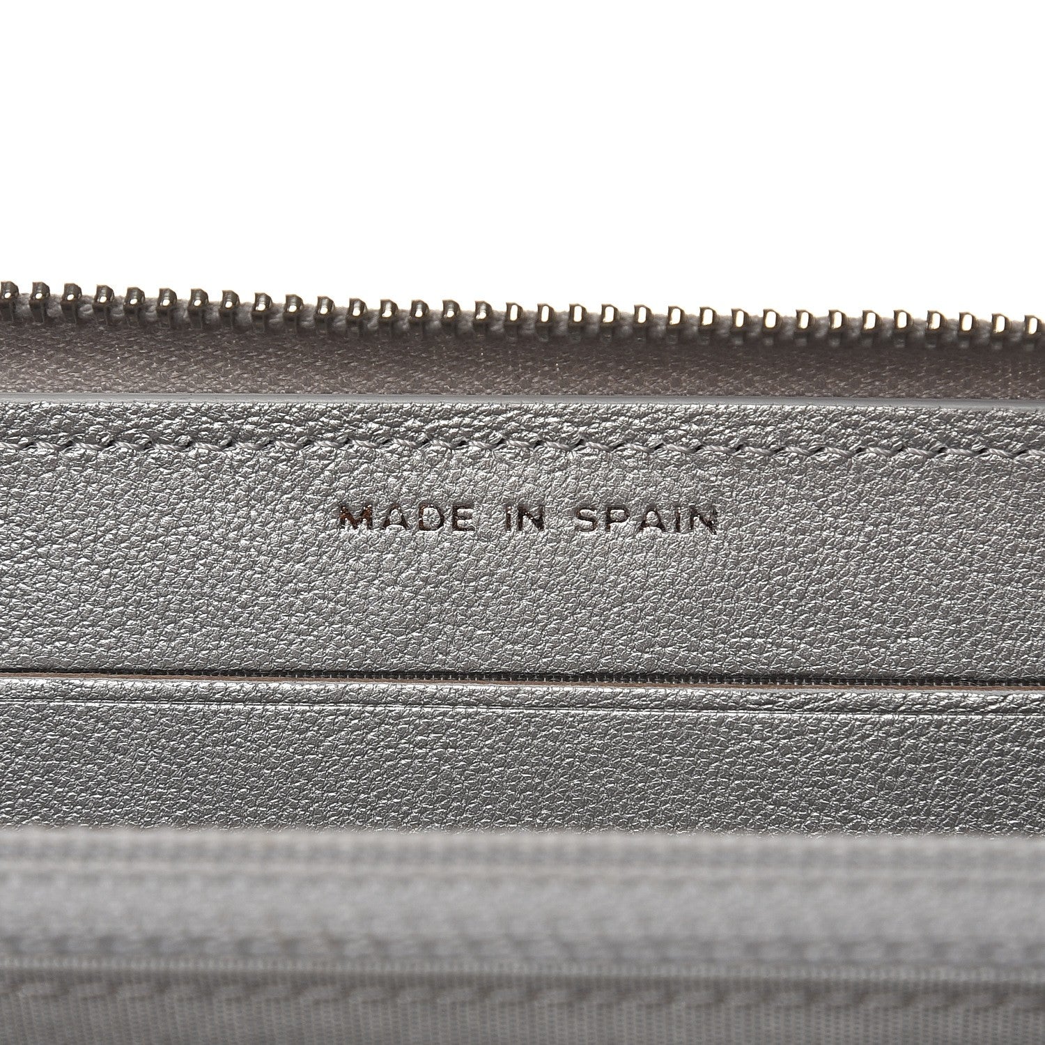 Chanel Metallic Sheepskin Chevron Quilted Medium Mademoiselle Vintage Zip Around Wallet Silver 7 of 9