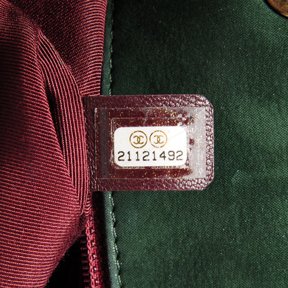 Chanel Metallic Suede Calfskin Small Happy Stitch Flap Green 7 of 8