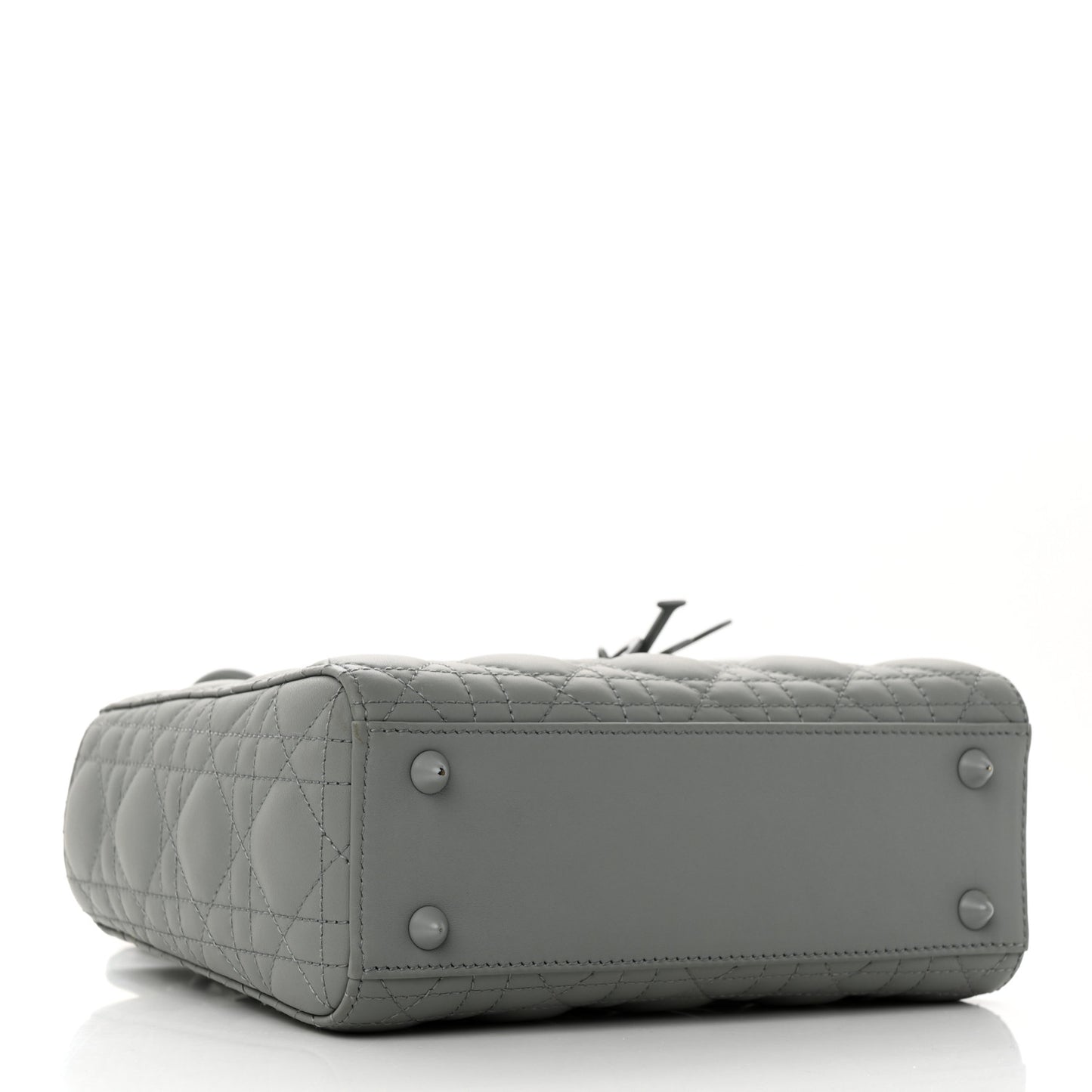 Ultra Matte Calfskin Cannage Small My ABCDior Lady Dior Gray