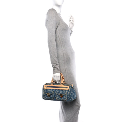 Louis Vuitton Monogram Denim Neo Speedy Blue 2 of 10