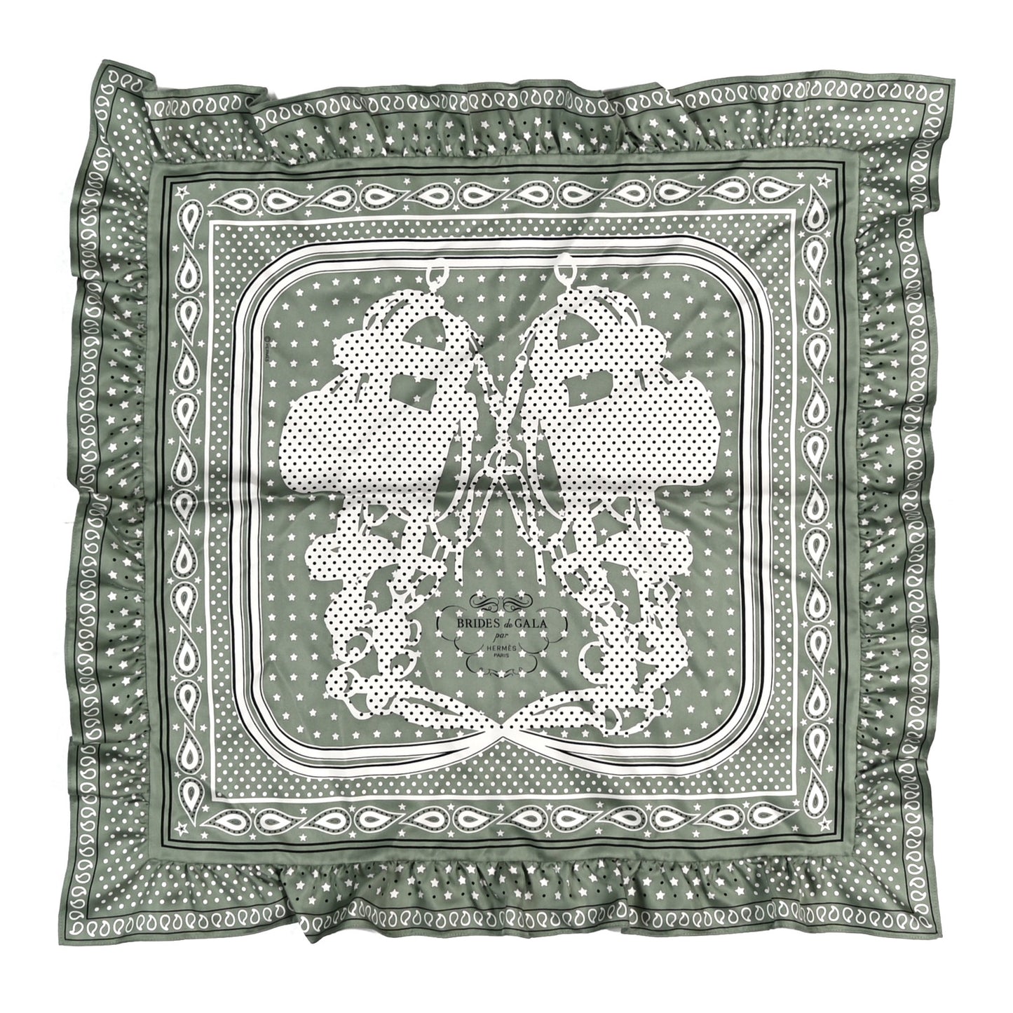 Silk Brides De Gala Bandana A Pois Scarf 70