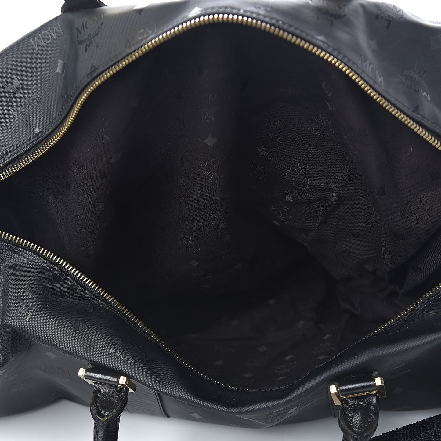 Monogram Coated Canvas Weekender Black