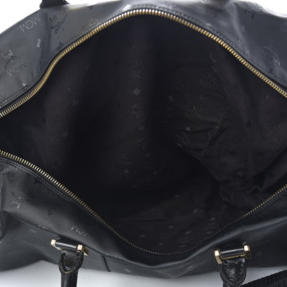 MCM Monogram Coated Canvas Weekender Black 5 of 18