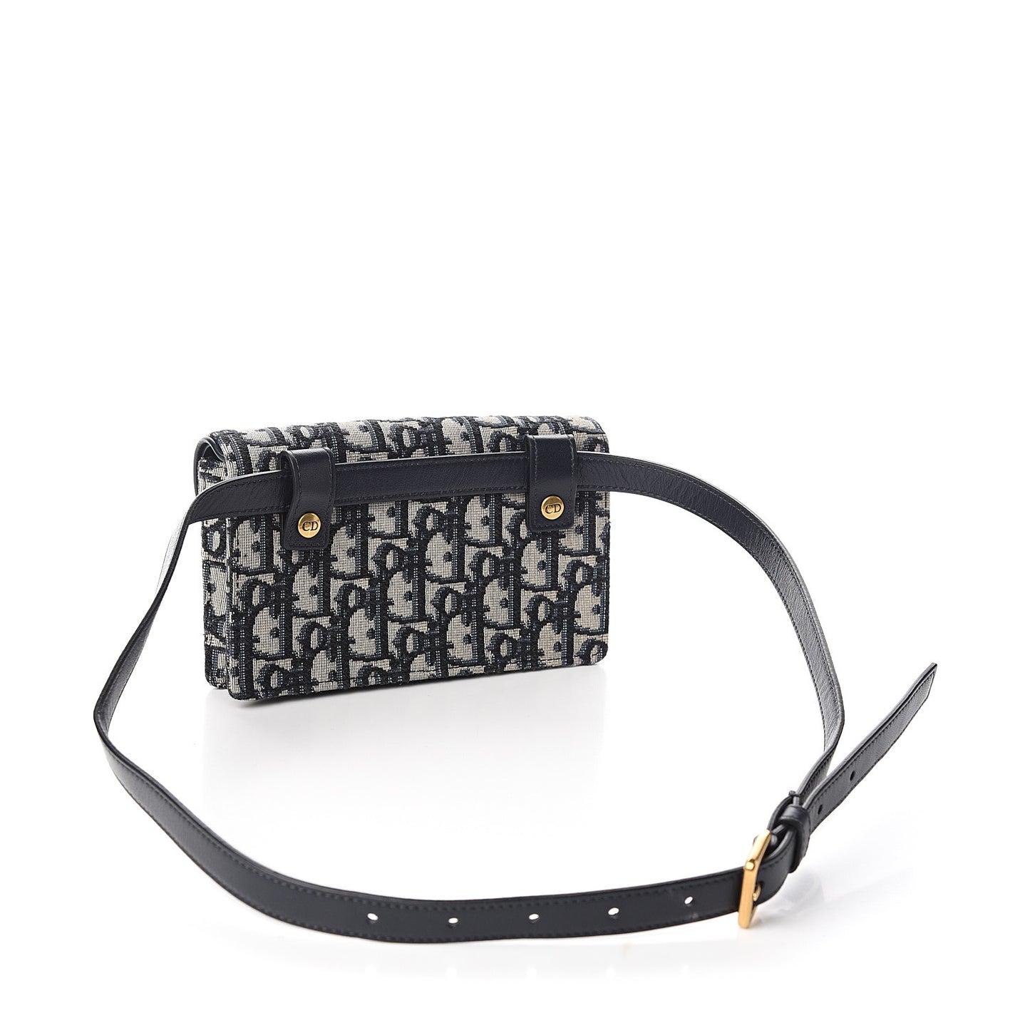Oblique Saddle Belt Bag Blue