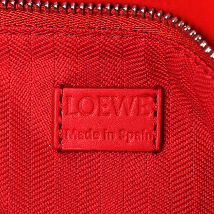 Loewe Satin Calfskin Mini Puzzle Edge Bag Red 6 of 8