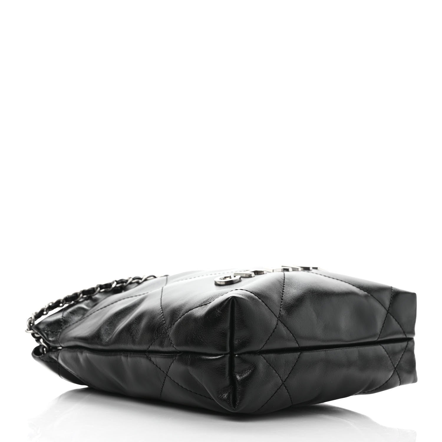 Chanel Shiny Calfskin Quilted Mini Chanel 22 Black 4 of 9