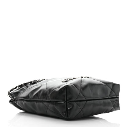 Chanel Shiny Calfskin Quilted Mini Chanel 22 Black 4 of 9